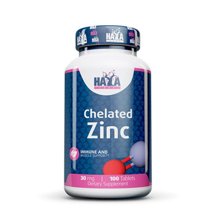 HAYA LABS Zinc Bisglycinate 30 mg / 100 Tabs